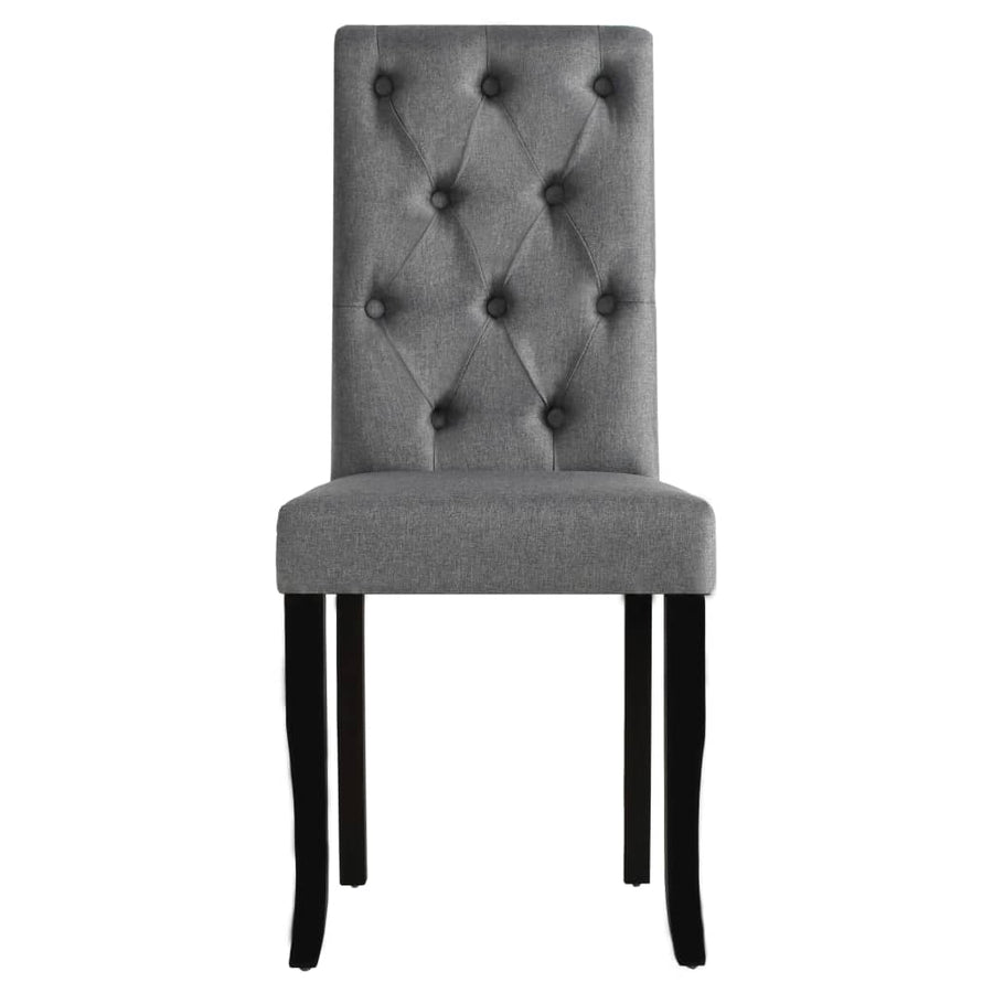 Eetkamerstoelen Stof Donkergrijs