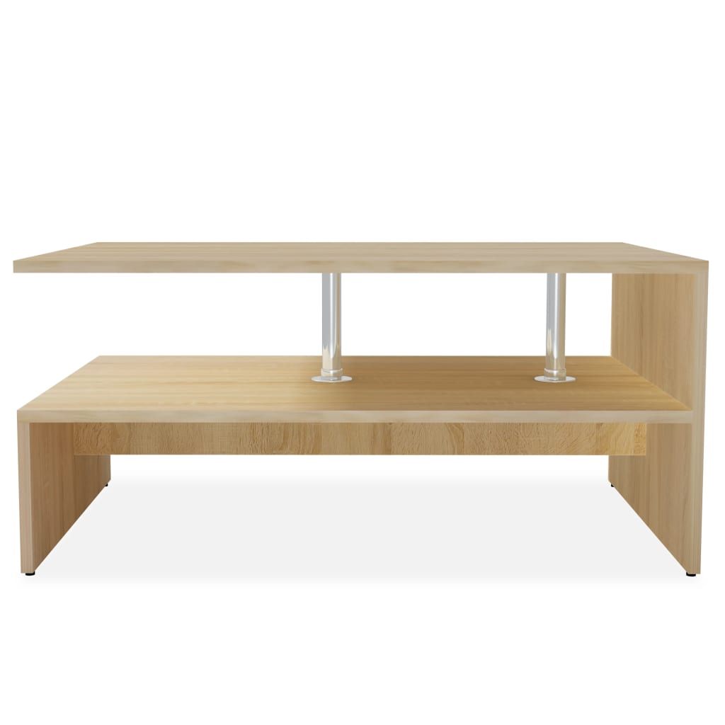 Salontafel 90X59X42 Cm Spaanplaat Eiken