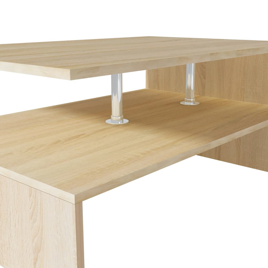 Salontafel 90X59X42 Cm Spaanplaat Eiken