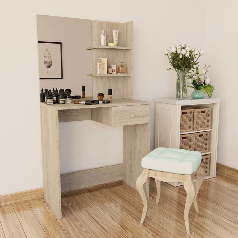 Kaptafel 75X40X4 Cm Spaanplaat Kleur Eiken