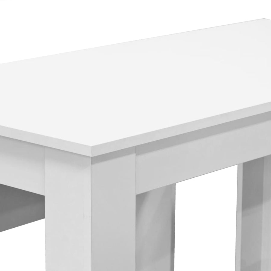 Eettafel En Banken St Spaanplaat Wit