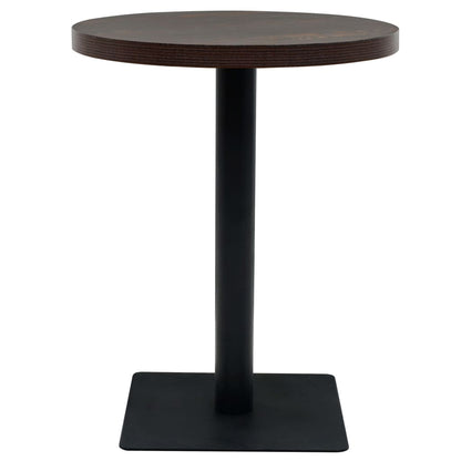 Bistrotafel Rond 60X75 Cm Mdf En Staal Kleur Ø 60 x 75 cm Donker essen