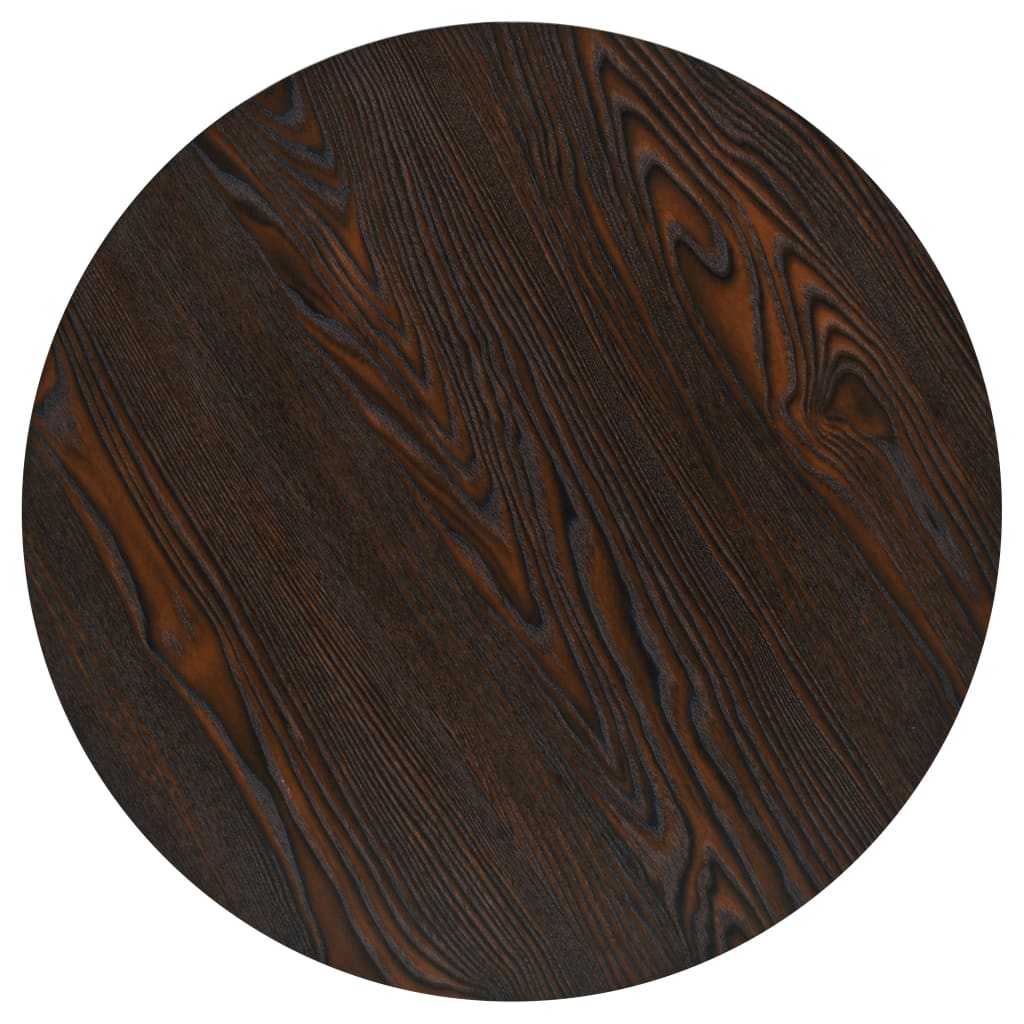 Bistrotafel Rond 60X75 Cm Mdf En Staal Kleur Ø 60 x 75 cm Donker essen
