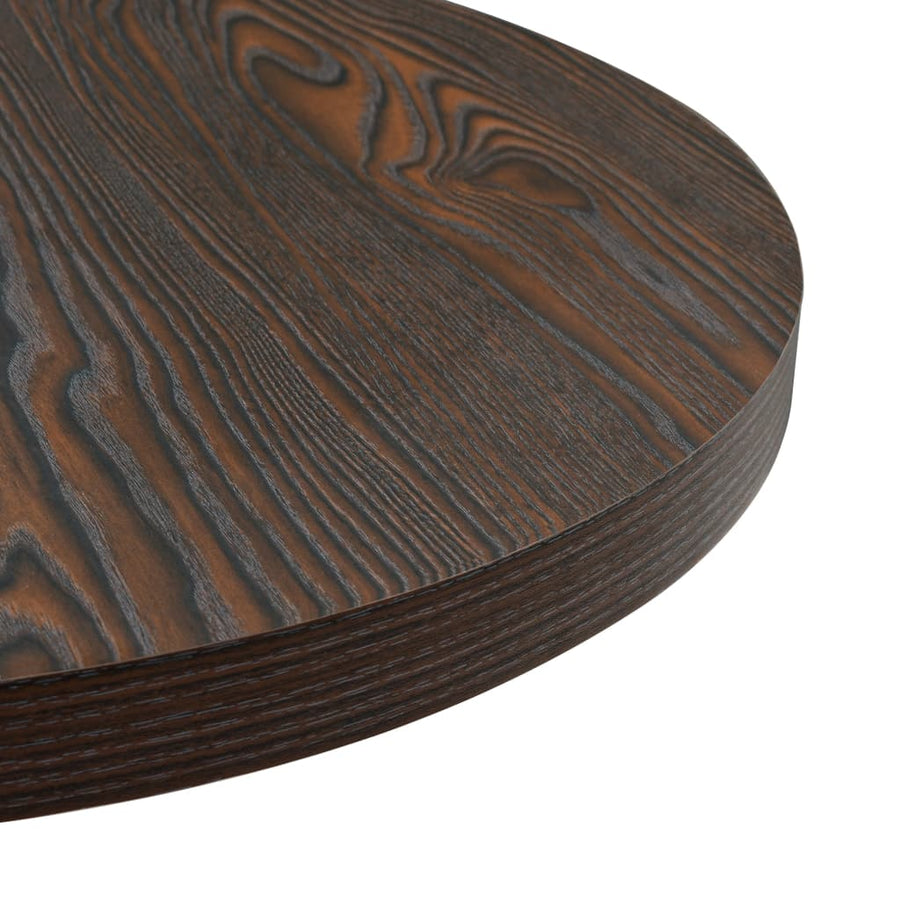 Bistrotafel Rond 60X75 Cm Mdf En Staal Kleur Ø 60 x 75 cm Donker essen