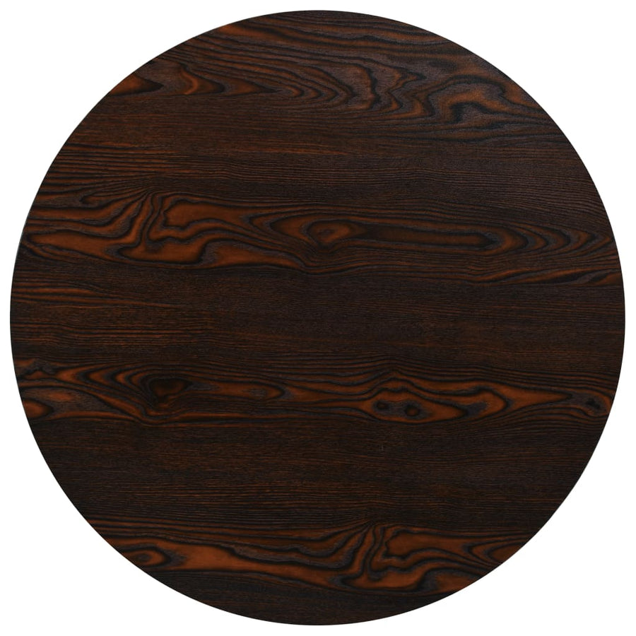 Bistrotafel Rond 80X75 Cm Mdf En Staal Kleur Ø 80 x 75 cm Donker essen