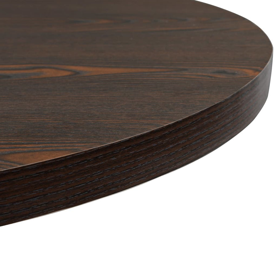 Bistrotafel Rond 80X75 Cm Mdf En Staal Kleur Ø 80 x 75 cm Donker essen
