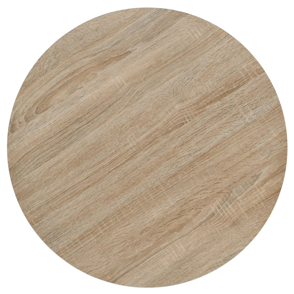 Bistrotafel Rond 60X75 Cm Mdf En Staal Kleur Ø 60 x 75 cm Eiken