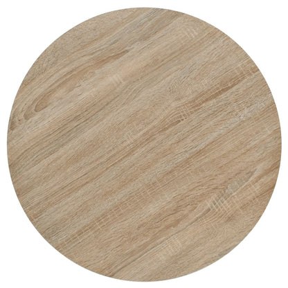 Bistrotafel Rond 60X75 Cm Mdf En Staal Kleur Ø 60 x 75 cm Eiken