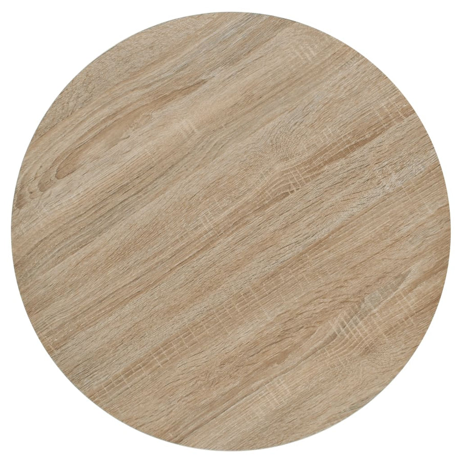 Bistrotafel Rond 60X75 Cm Mdf En Staal Kleur Ø 60 x 75 cm Eiken