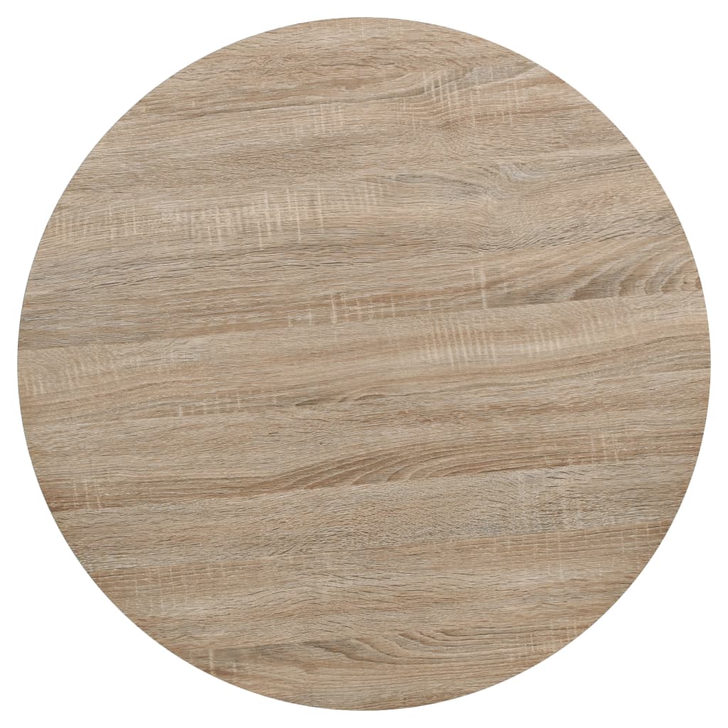 Bistrotafel Rond 80X75 Cm Mdf En Staal Kleur Ø 80 x 75 cm Eiken