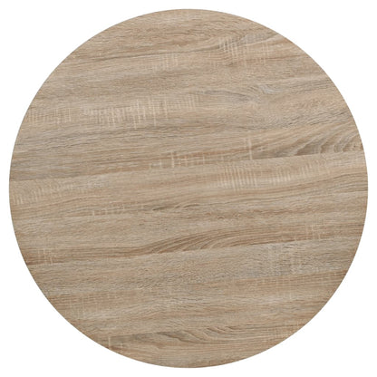 Bistrotafel Rond 80X75 Cm Mdf En Staal Kleur Ø 80 x 75 cm Eiken