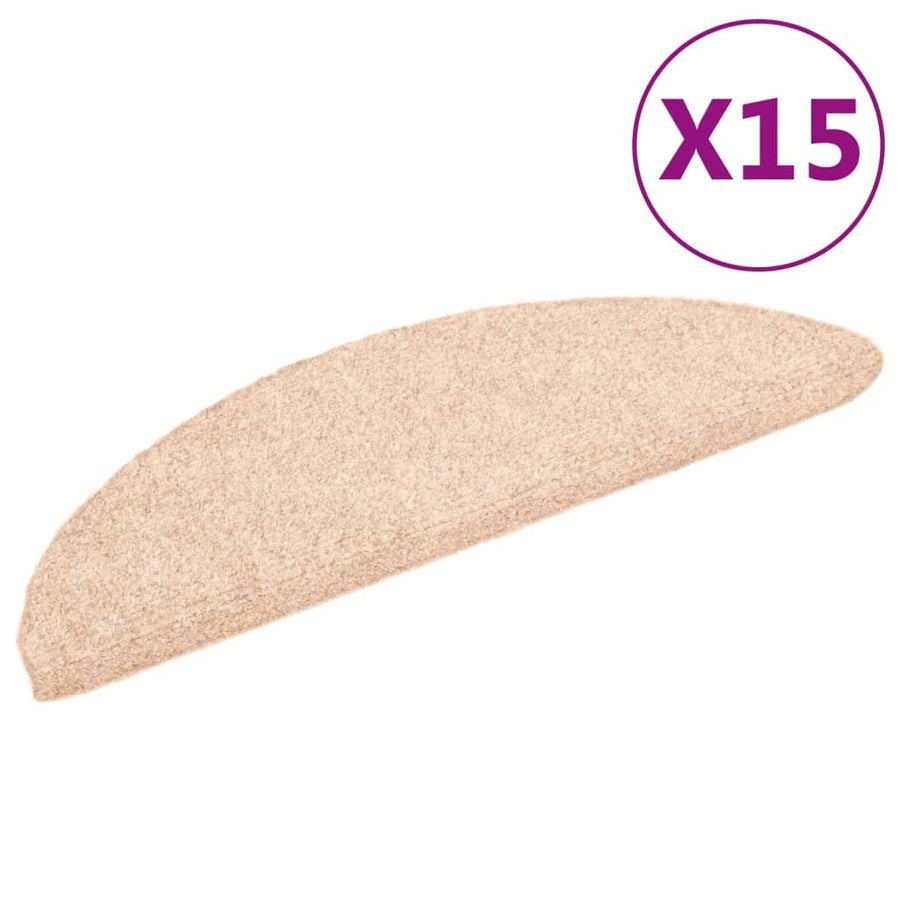 Trapmatten Zelfklevend Naaldvilt Bruin St 15 56 x 17 x 3 cm Beige