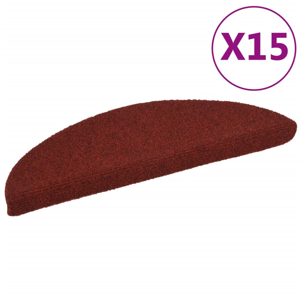 Trapmatten Zelfklevend Naaldvilt St 15 56 x 17 x 3 cm Rood