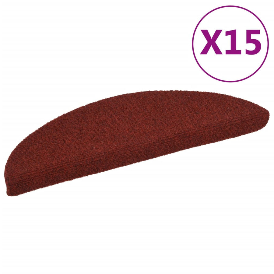 Trapmatten Zelfklevend Naaldvilt St 15 56 x 17 x 3 cm Rood