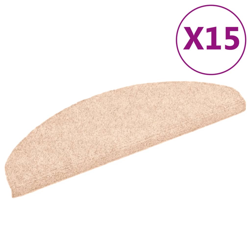 Trapmatten Zelfklevend Naaldvilt Bruin St 15 65 x 21 x 4 cm Beige