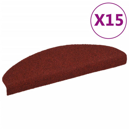 Trapmatten Zelfklevend Naaldvilt St 15 65 x 21 x 4 cm Rood