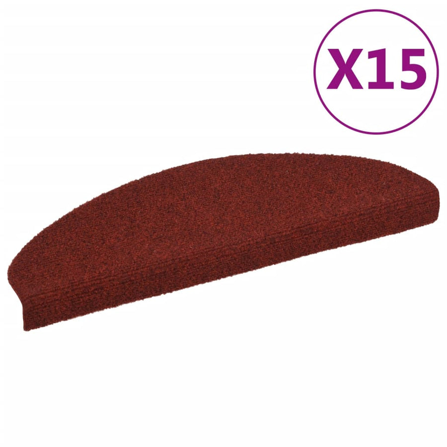 Trapmatten Zelfklevend Naaldvilt St 15 65 x 21 x 4 cm Rood