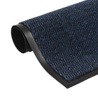 Droogloopmat 40x60 cm blauw getuft
