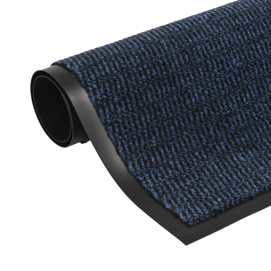 Droogloopmat Rechthoekig Getuft 1 60 x 90 cm Blauw