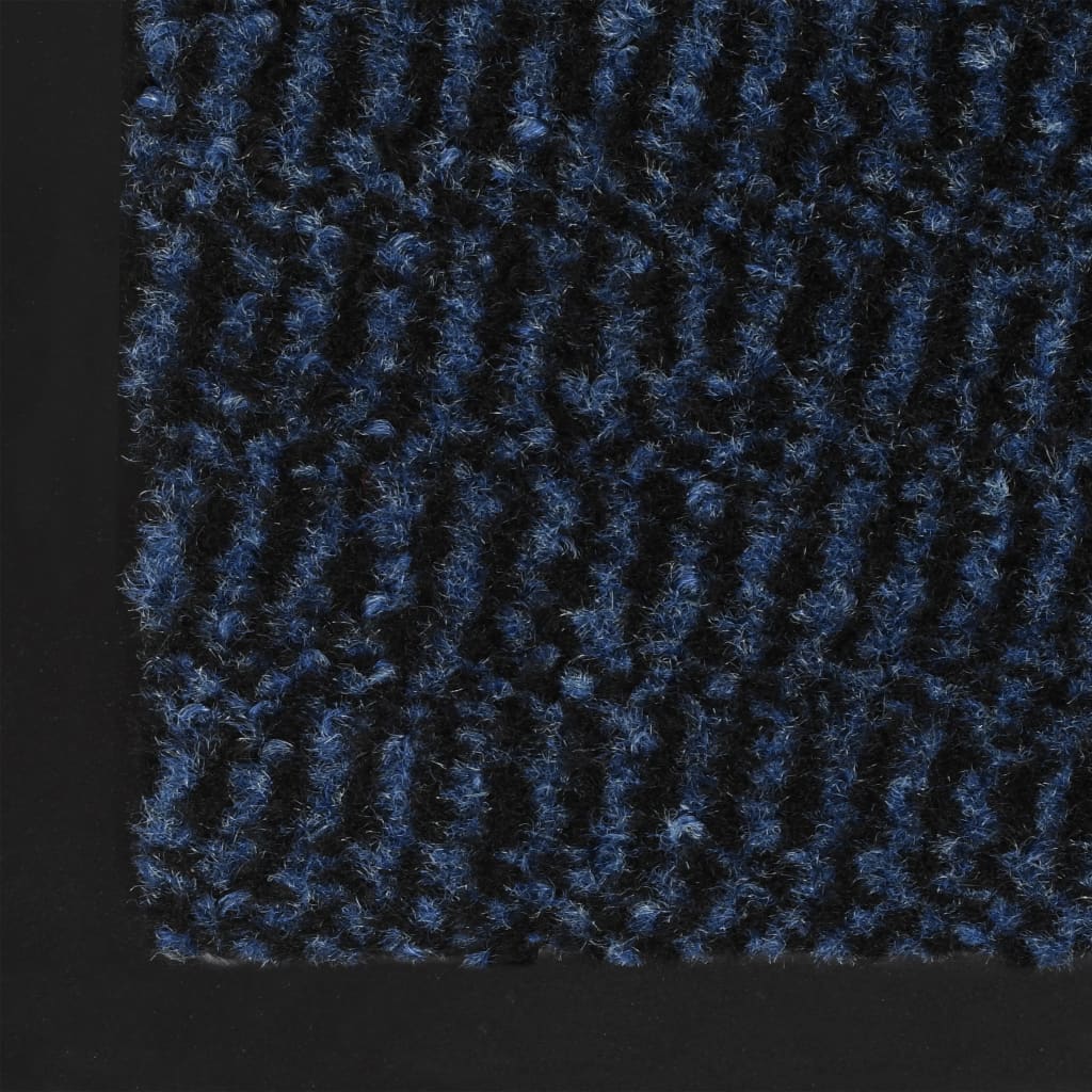 Droogloopmat Rechthoekig Getuft 1 60 x 90 cm Blauw