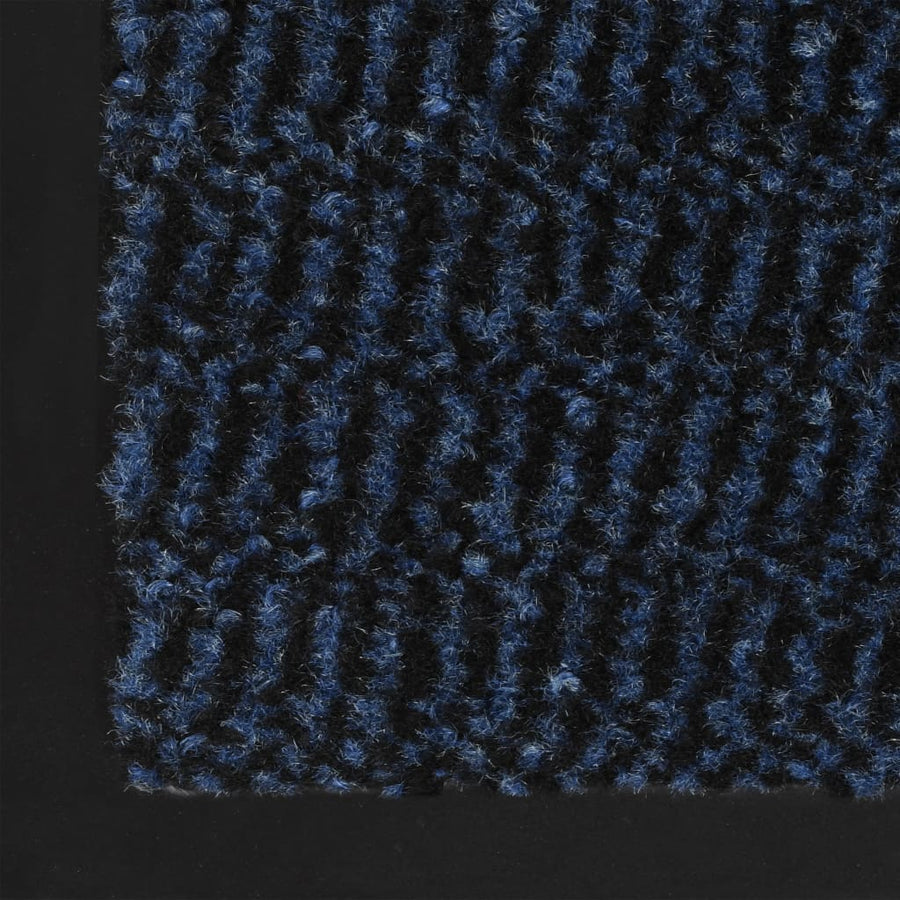 Droogloopmat Rechthoekig Getuft 1 60 x 90 cm Blauw