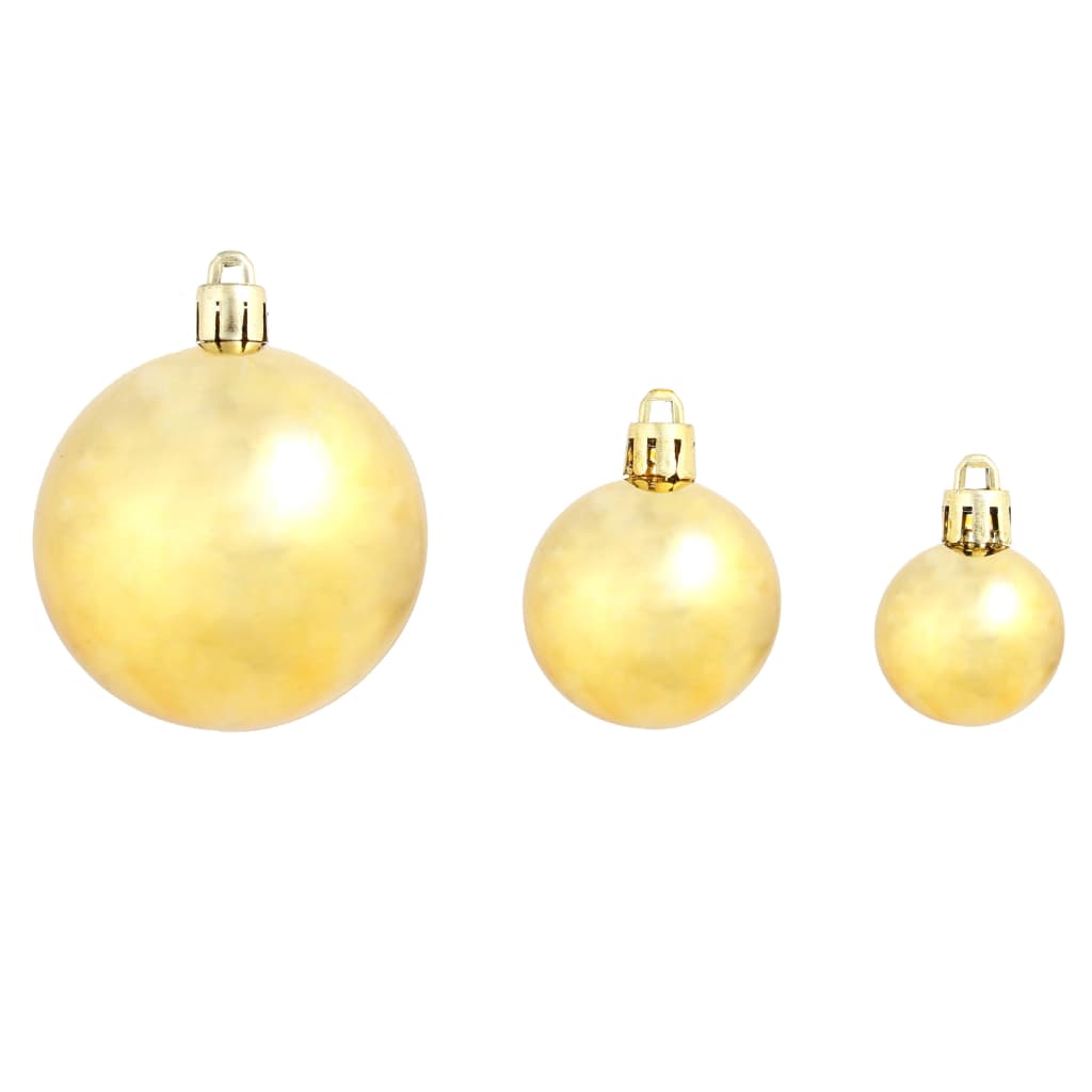 -Delige Kerstballenset 3/4/6 Cm Kleurig Goud