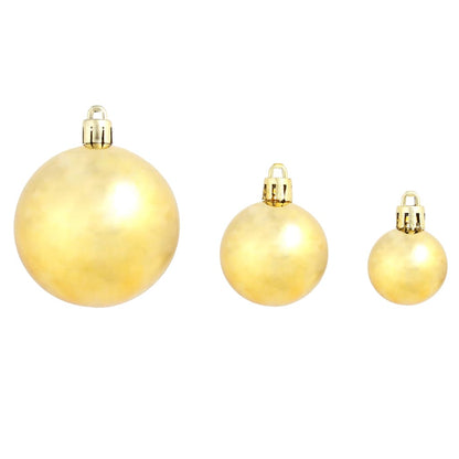 -Delige Kerstballenset 3/4/6 Cm Kleurig Goud