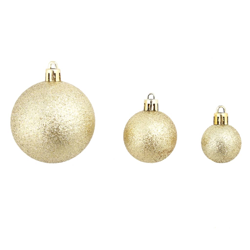 -Delige Kerstballenset 3/4/6 Cm Kleurig Goud