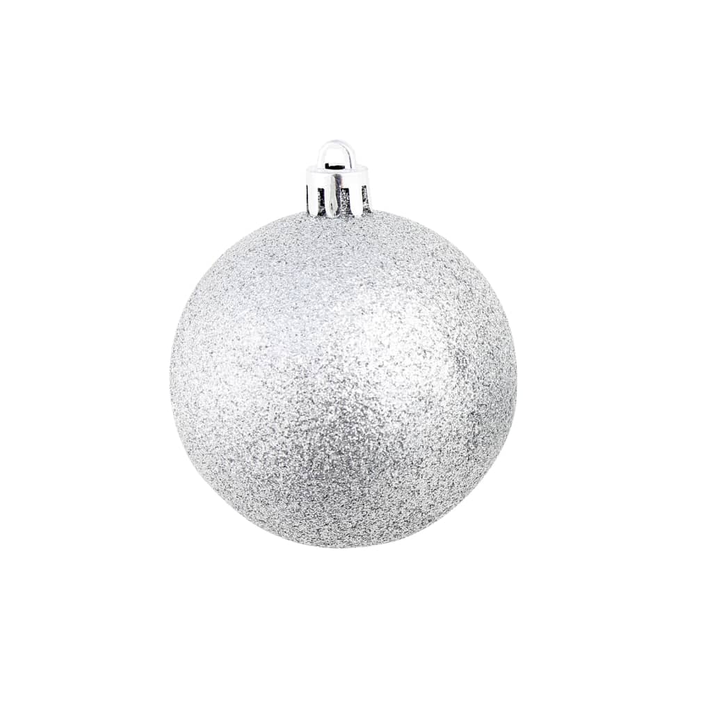 -Delige Kerstballenset 3/4/6 Cm Kleurig Zilver