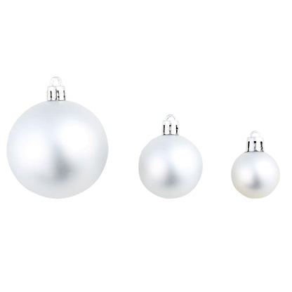 -Delige Kerstballenset 3/4/6 Cm Kleurig Zilver