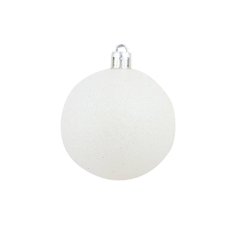 -Delige Kerstballenset 3/4/6 Cm Wit/grijs