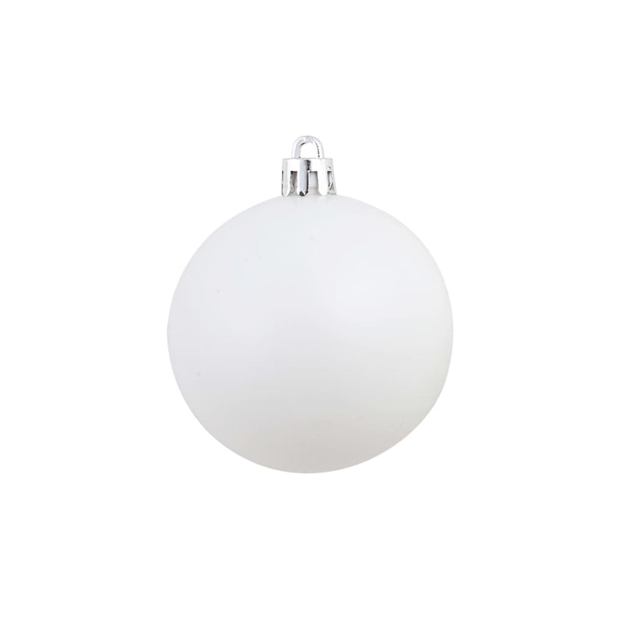 -Delige Kerstballenset 3/4/6 Cm Wit/grijs
