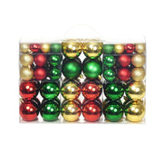 Kerstballen rood goud groen 3-pack
