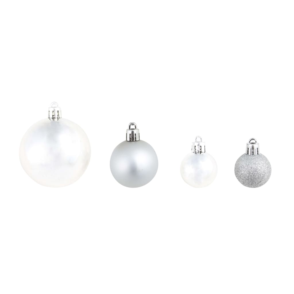 Kerstballen 100 st zilverkleurig/goudkleurig