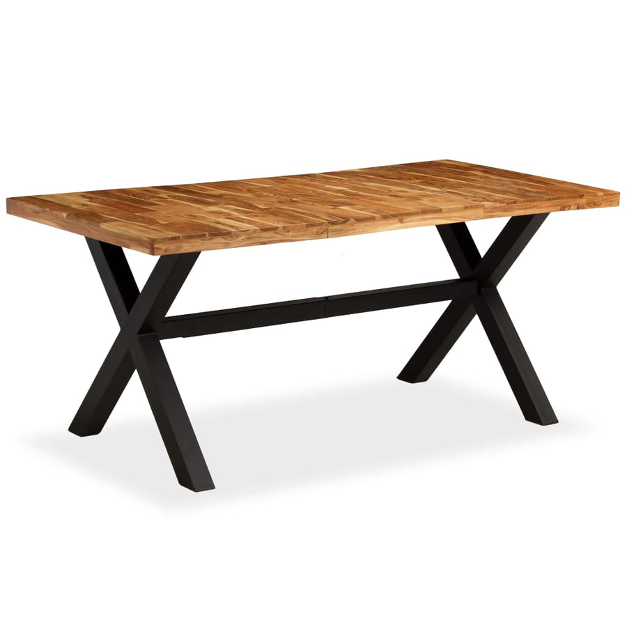 Eettafel 80X90X76 Cm Massief Acacia- En Mangohout