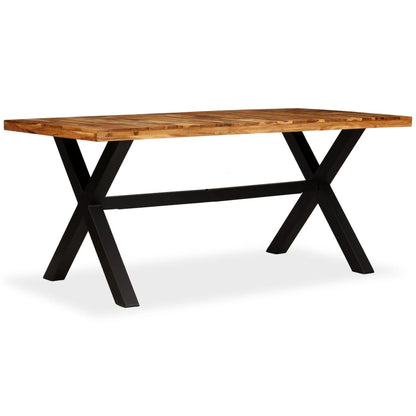 Eettafel 80X90X76 Cm Massief Acacia- En Mangohout
