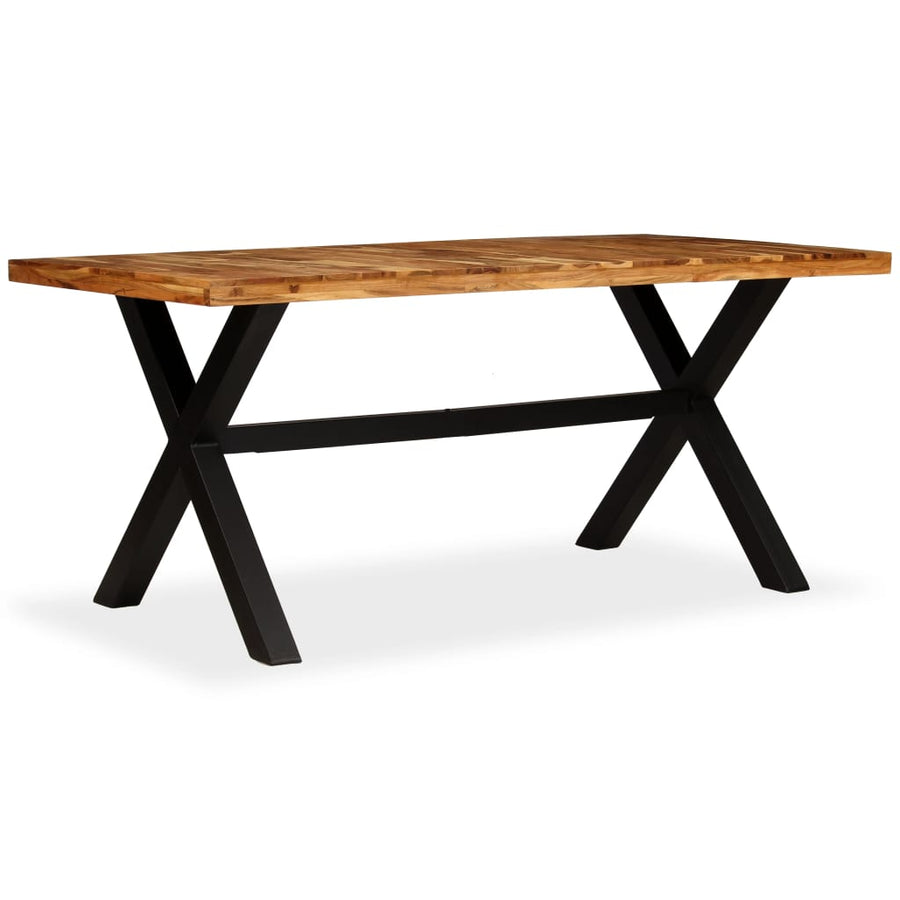 Eettafel 80X90X76 Cm Massief Acacia- En Mangohout