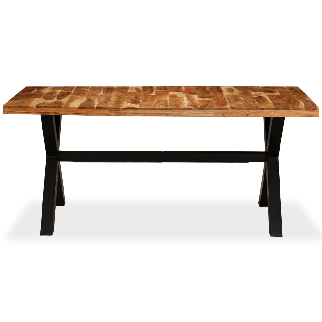 Eettafel 80X90X76 Cm Massief Acacia- En Mangohout