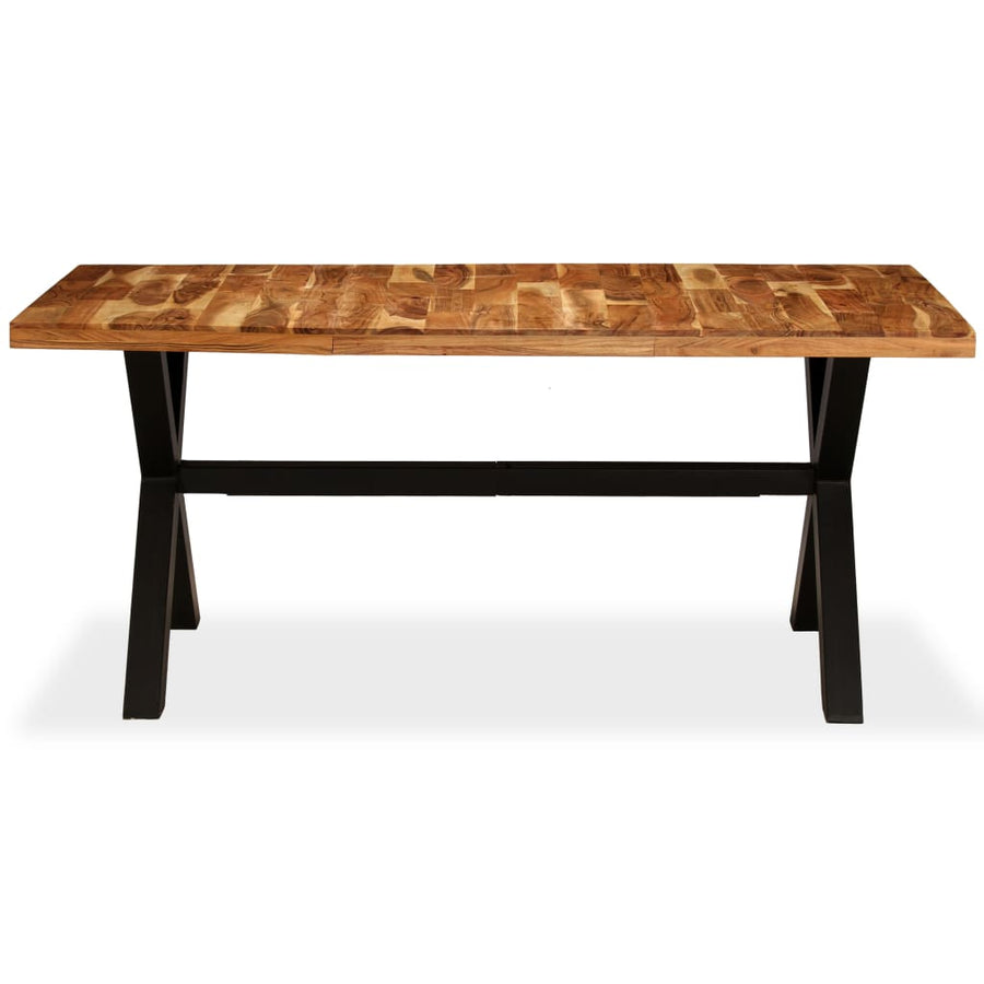Eettafel 80X90X76 Cm Massief Acacia- En Mangohout