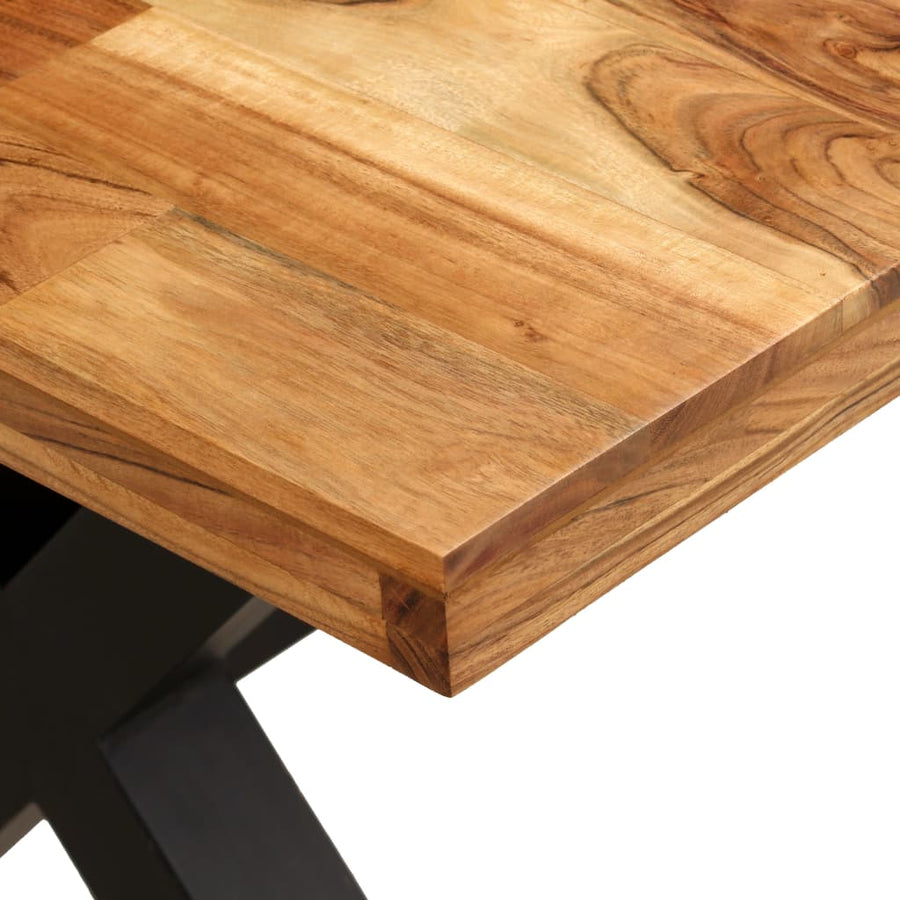 Eettafel 80X90X76 Cm Massief Acacia- En Mangohout
