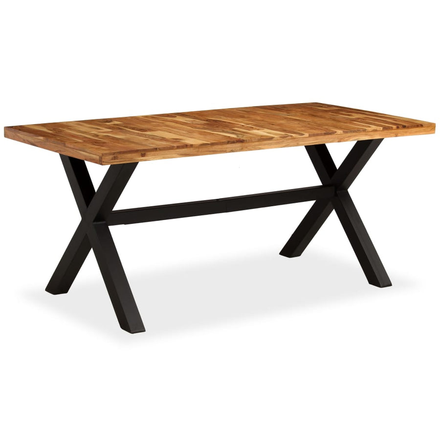 Eettafel 80X90X76 Cm Massief Acacia- En Mangohout