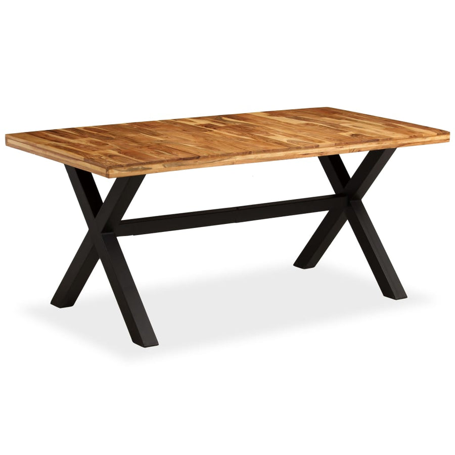 Eettafel 80X90X76 Cm Massief Acacia- En Mangohout