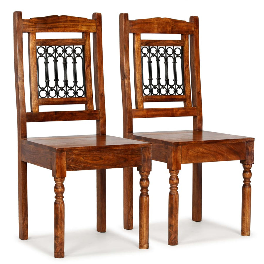 Eetkamerstoelen Klassiek Hout Met Honingafwerking 2