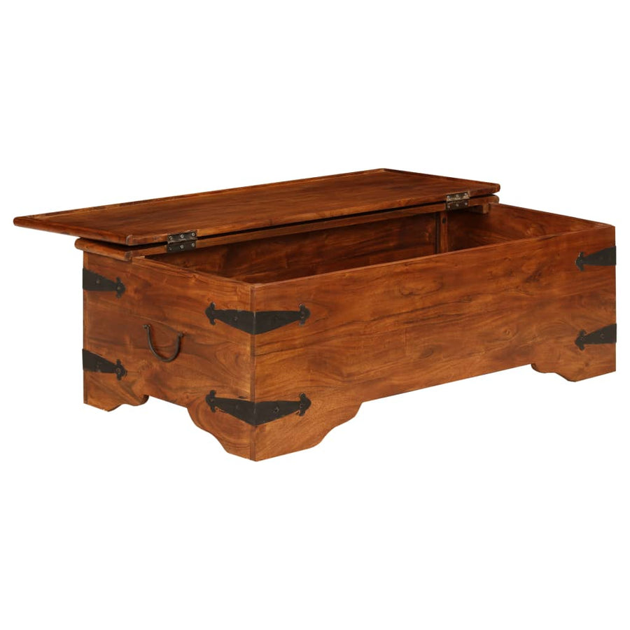 Salontafel 110X55X35 Cm Massief Acaciahout Met Honingafwerking