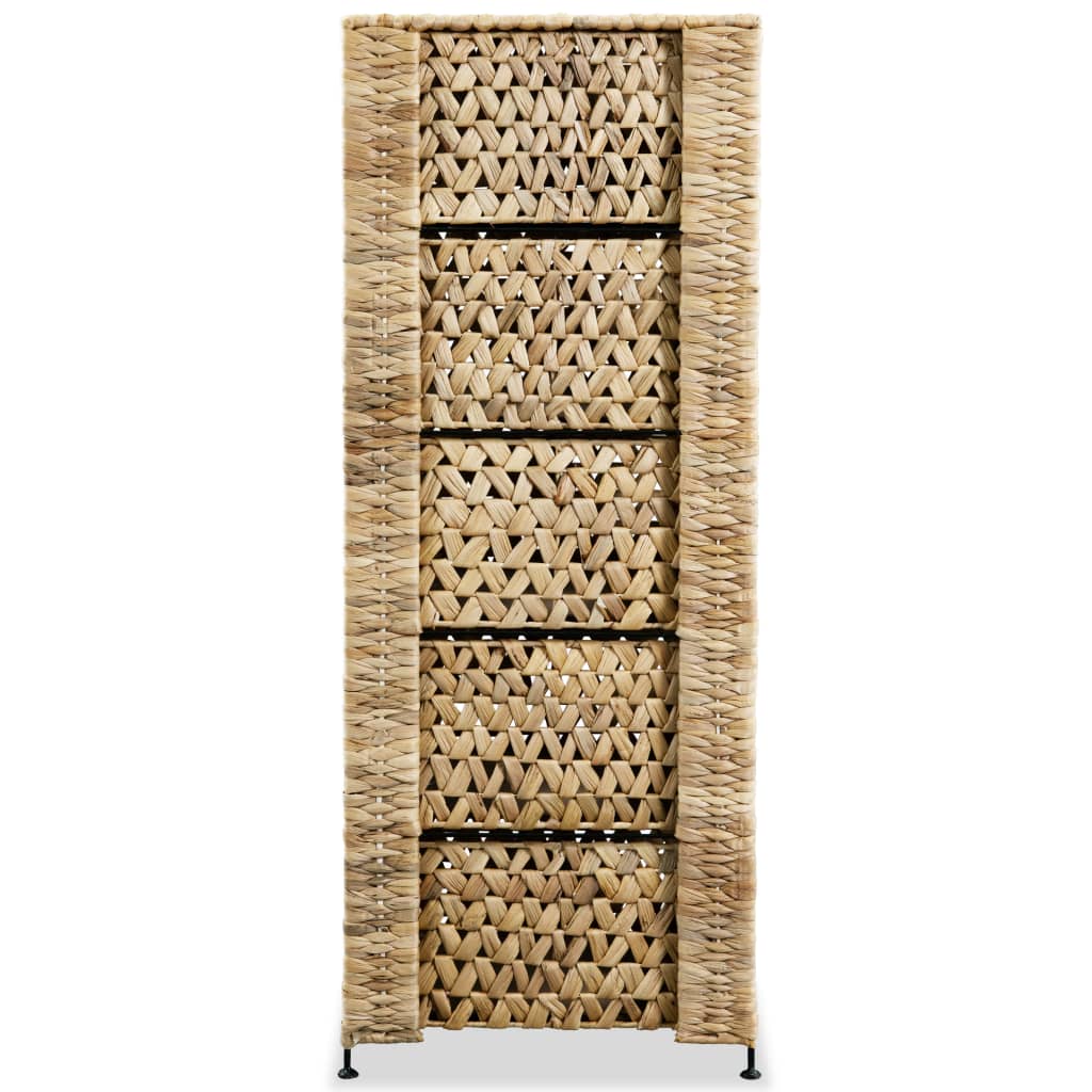 Opbergset Met 5 Manden 25,5X37X00 Cm Waterhyacint 25.5 x 37 x 100 cm