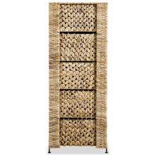 Opbergset Met 5 Manden 25,5X37X00 Cm Waterhyacint 25.5 x 37 x 100 cm