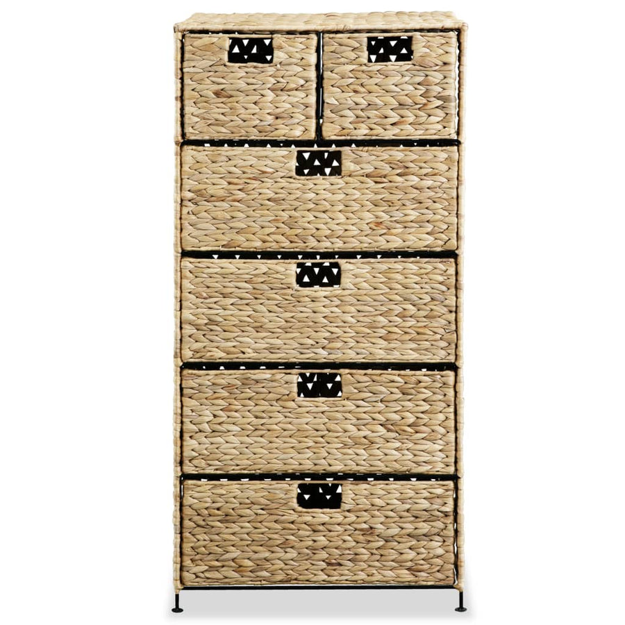 Opbergset Met 6 Manden Waterhyacint 47 x 37 x 100 cm