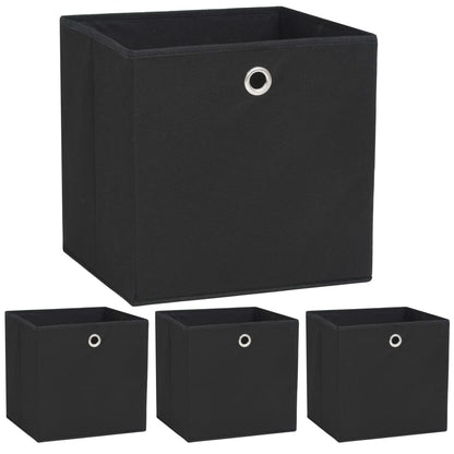 Opbergboxen 32X32X32 Cm Nonwoven Stof 4 Zwart