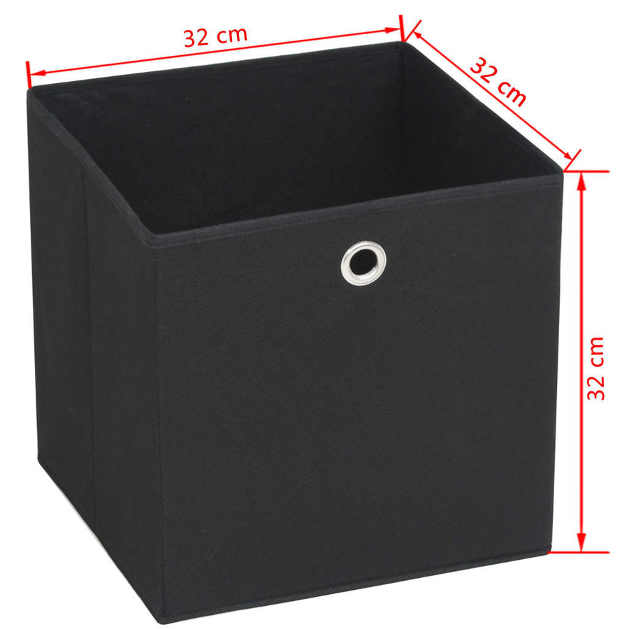 Opbergboxen 32X32X32 Cm Nonwoven Stof 10 Zwart