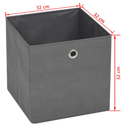 Opbergboxen 32X32X32 Cm Nonwoven Stof 10 Grijs